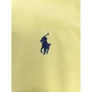 Vtg‎ Polo Golf Shirt Mens 2XL  Yellow Blue Pony Short Sleeve Golf